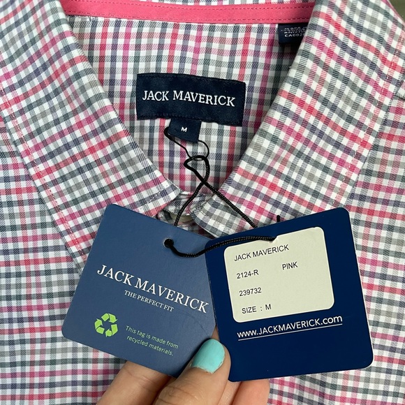 Jack Maverick Regular Fit Cotton Button-Up Size Medium - Picture 5 of 6